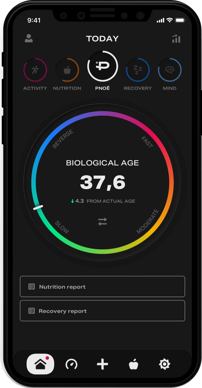 Training, Nutrition, and Recovery tracked in one app